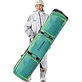 XCMAN Padded Snowboard Bag Expandable Snowboard Bag for Air Travel Adjustable Ski Bag Length 63-75In
