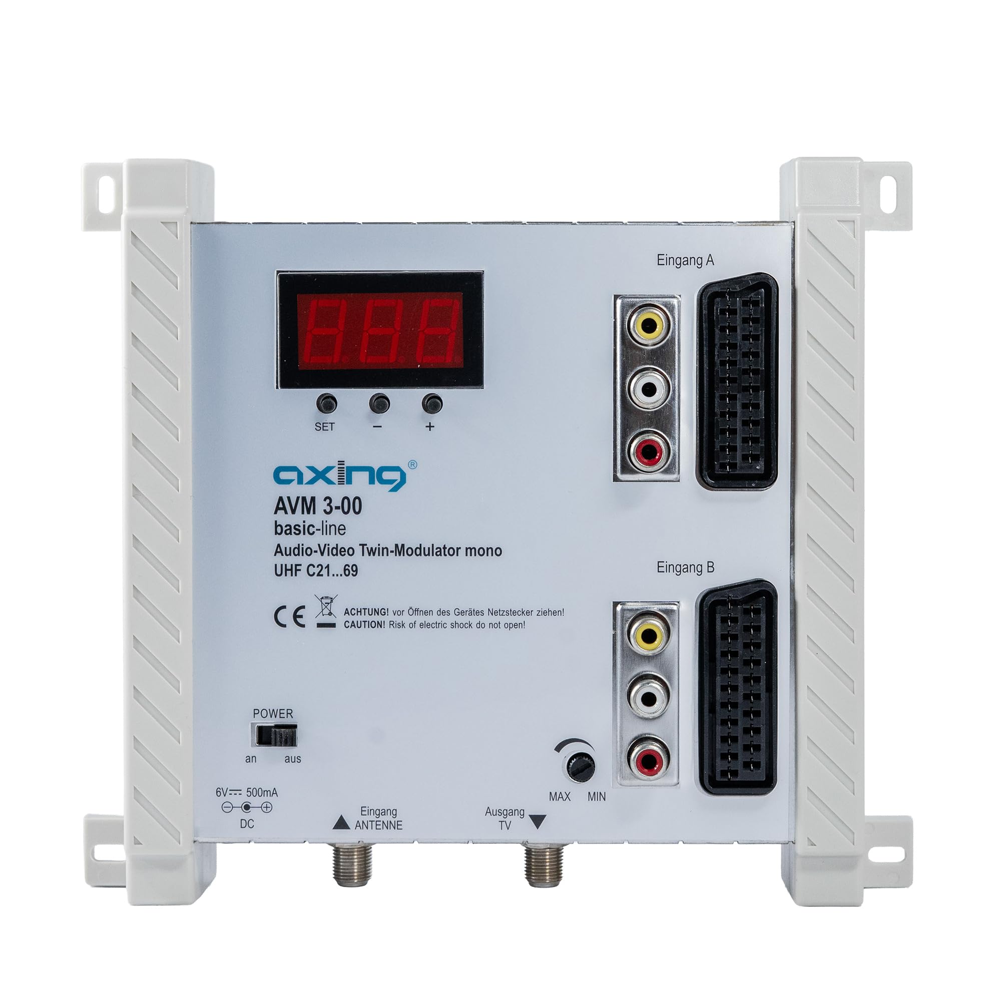 Axing AVM 3-00 Twin Audio Video Modulator UHF Mono for 2 Cameras