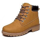 sofysofy Women's Work Boots Hiking - Waterproof Outdoor Construction Motorcycle Combat