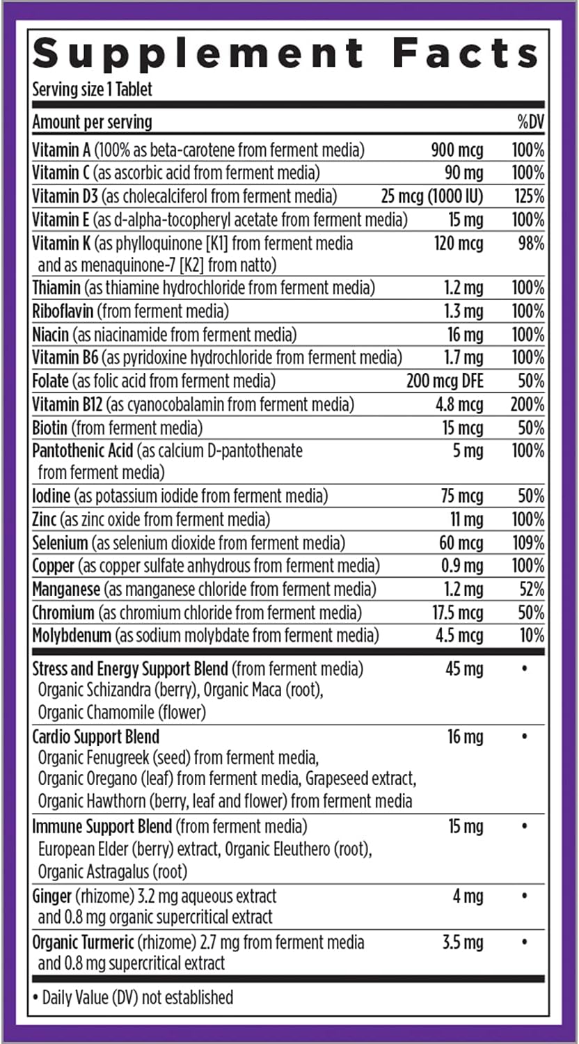 New Chapter Men’s Multivitamin + Immune Support – Every Man’s One Daily with Fermented Nutrients - 72 ct: Health & Personal Care