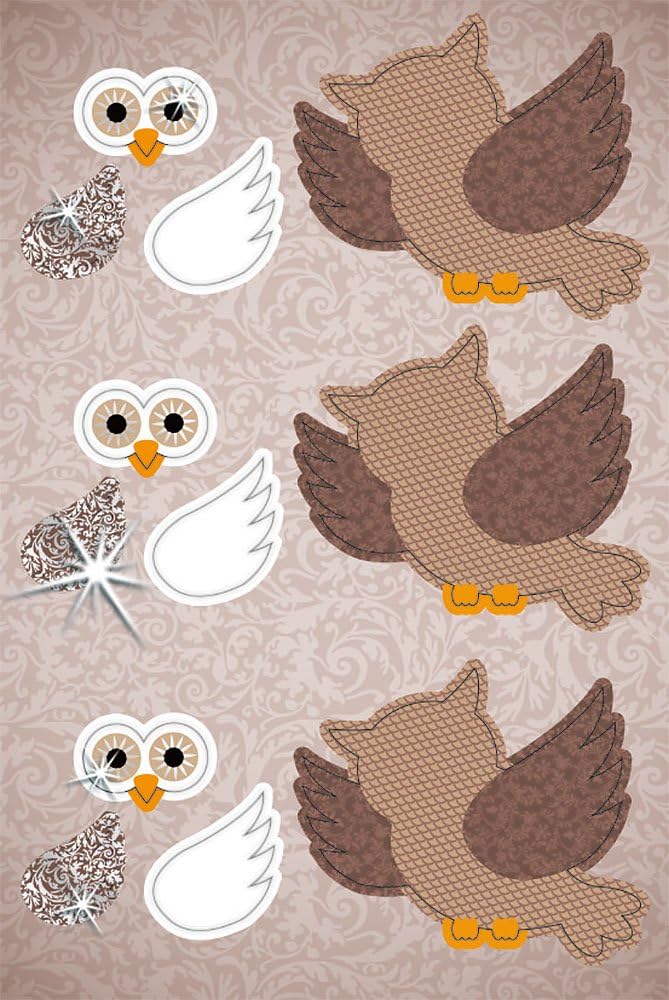 Ursus, 3D paper decoration, 21820099, Eulen, Blau/Beige - Image 4