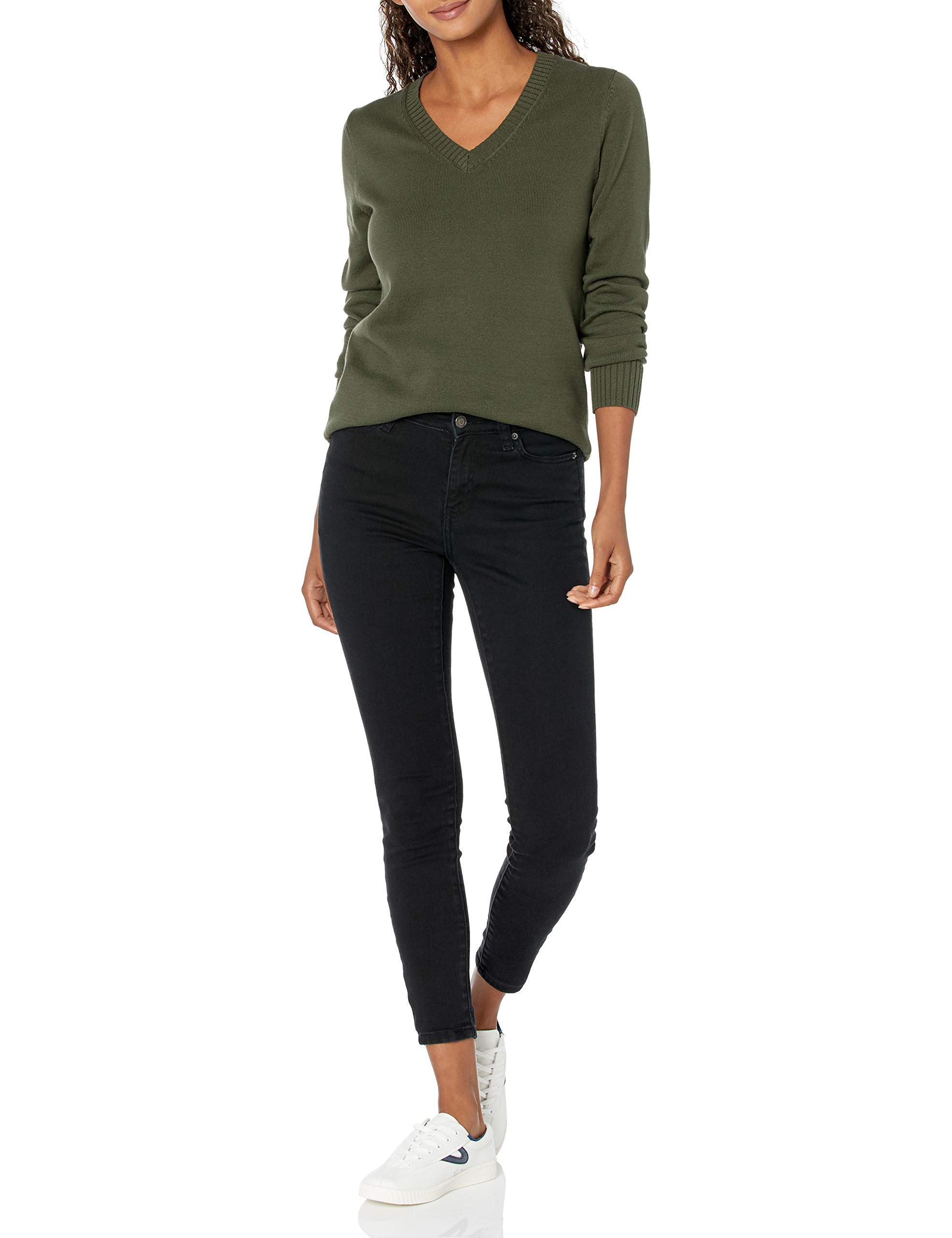 Cotton V-Neck Sweater