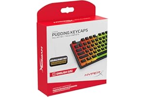 HyperX Pudding Keycaps - Double Shot PBT Keycap Set with Translucent Layer, for Mechanical Keyboards, Full 104 Key Set, OEM P