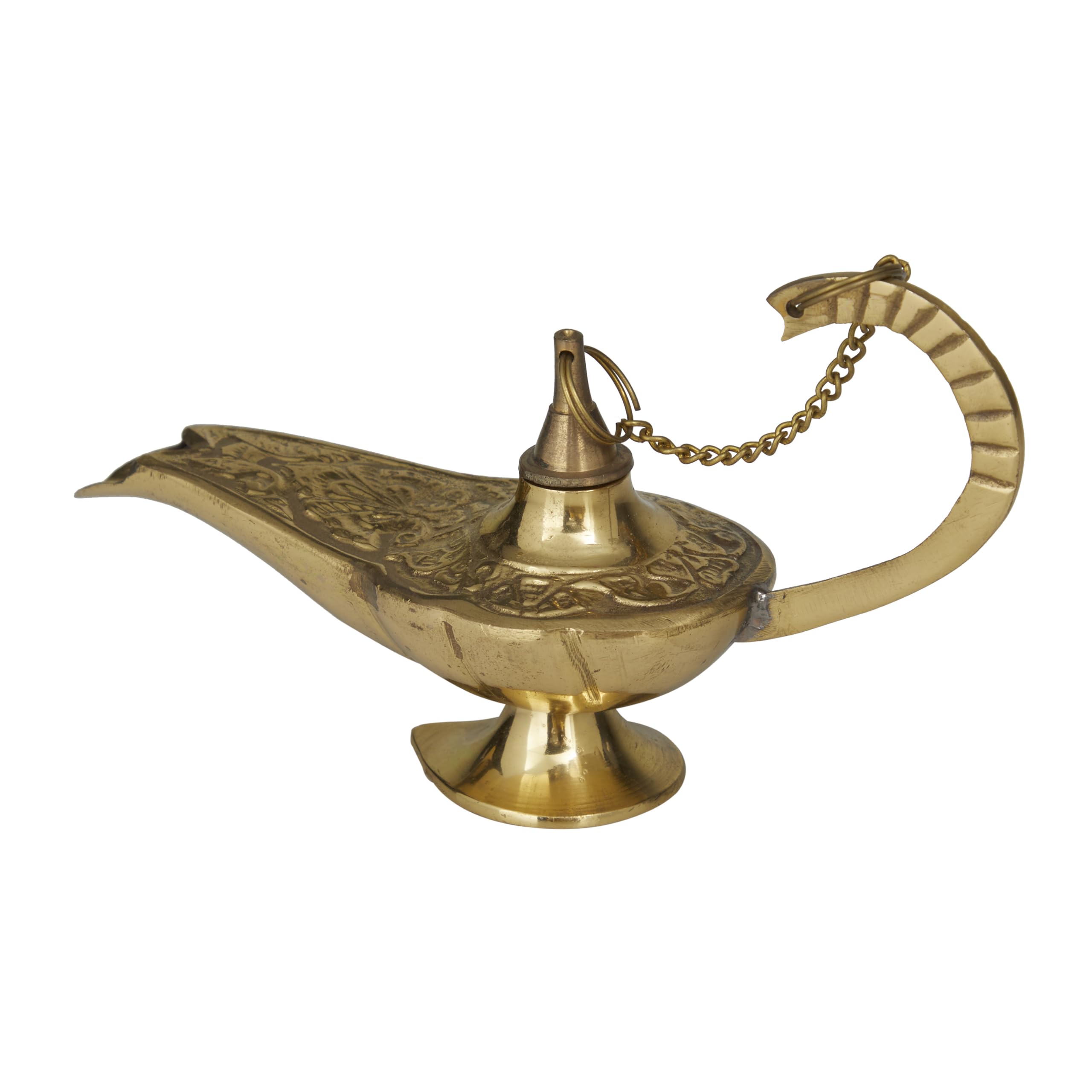 Deco 79 Eclectic Brass Abstract Aladdin Lamp, 6