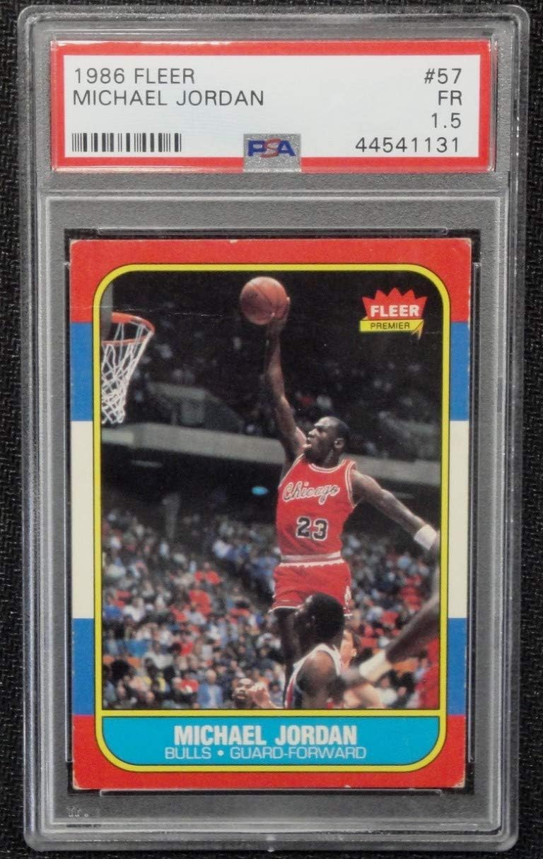 Michael Jordan 1986-87 Fleer Rookie #57 PSA 1.5 Chicago Bulls PSA 1.5
