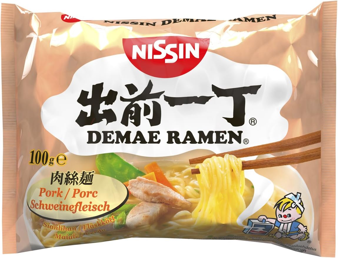 Nissin Instant Noodle Pork Flavour 100g x 5 packs: Amazon ...