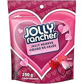 JOLLY RANCHER Jelly Hearts - Cherry, Strawberry & Watermelon Flavors. Valentine's Day Candy Gift, 250 Gram