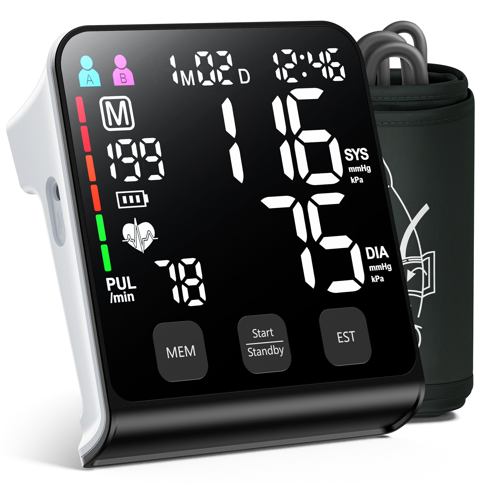 Photo 1 of Upper Arm Electronic Blood Pressure Monitor (U80 Series) -Automatic Upper Arm Blood Pressure Monitor,Wide-Range Cuff, Large LED Backlit Display,Accurate Automatic Digital BP Monitor