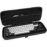 Linkidea Hard Travel Case for Compact 65% Keyboard, Computer 68 Key Wireless/Wired Keyboard Carrying Storage Box Bag, Compatible with Keychron Q2 V2 Corsair K65 PRO ASUS ROG Falchion NX 65%