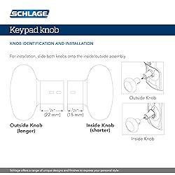 SCHLAGE FE595 CAM 626 ACC Camelot Keypad Entry with