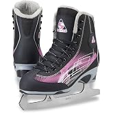 Jackson Ultima Rave RV2001 Girl's Figure Ice Skates Softec, Color: Black/Purple, Size: Kids Youth 12