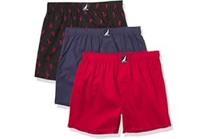 Nautica mens Cotton Woven 3 Pack Boxer