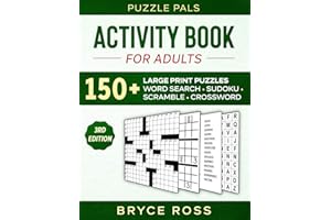 ACTIVITY BOOK FOR ADULTS: 150+ Large Print Puzzles