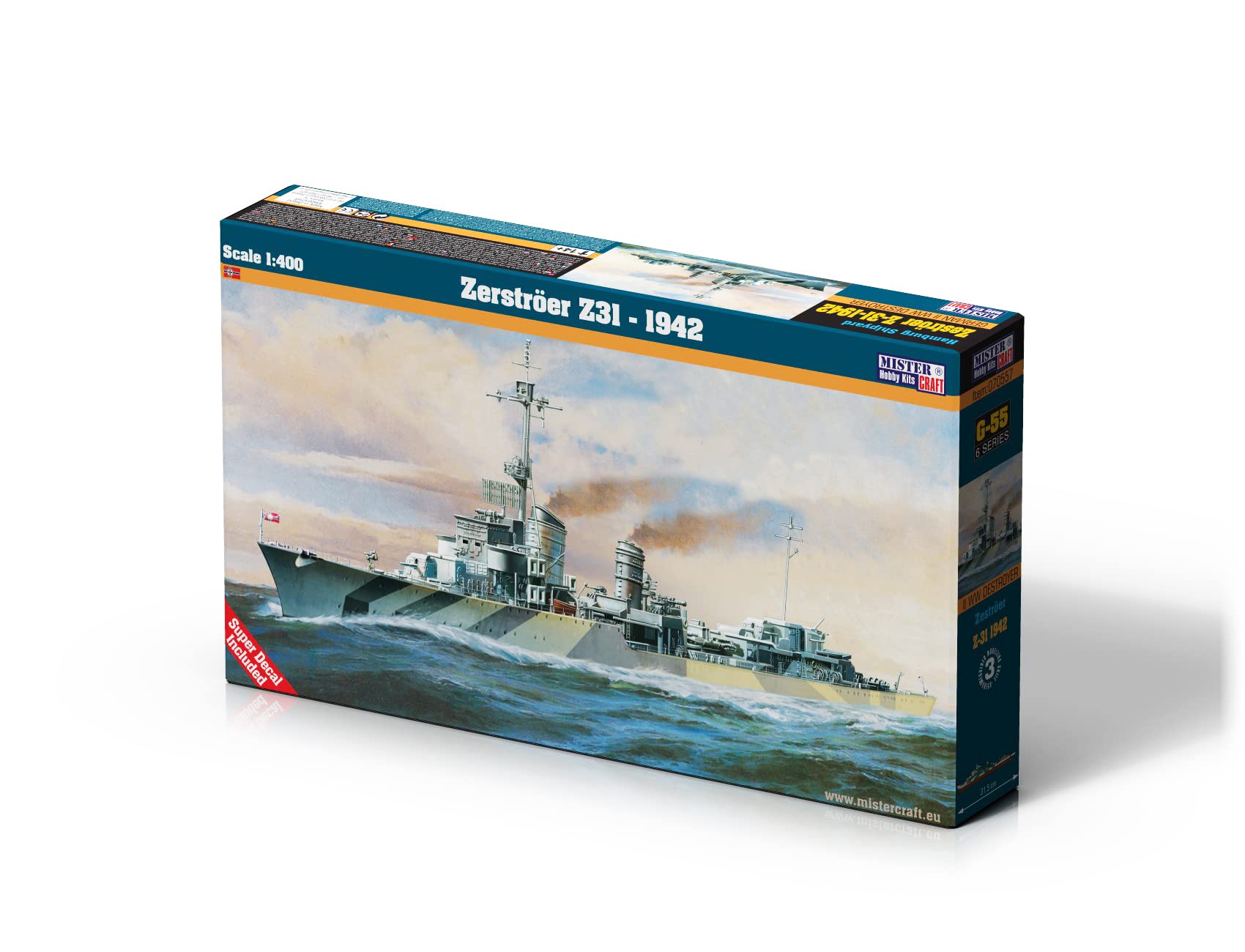 MisterCraft 1:400 Zerstroer Z-31 1942