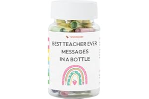 HYPERLAMA Teacher Gifts: Appreciation Messages in a Bottle – Perfect Graduation, Teacher Appreciation Gifts for Women, Funny Teacher Gifts, Christmas Gifts for Teachers.