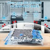 BoxLegend Vacuum Storage Bags 6 Pack 80x60cm 70x50cm Double Zip Seal view 3
