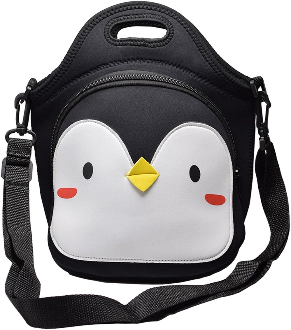 neoprene lunch bag with shoulder strap