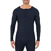 Fruit of the Loom Men's Classic Midweight Waffle Thermal Henley Top