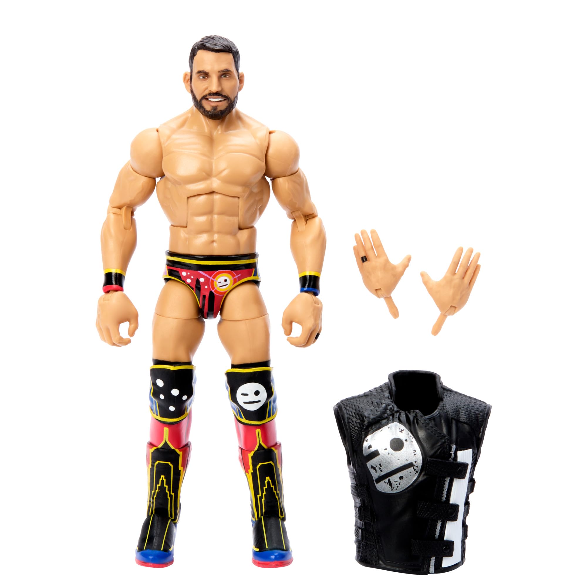 WWE Elite Action Figure & Accessories, 6-inch Collectible Johnny Gargano with 25 Articulation Points, Life-Like Look & Swappable Hands, HTX20