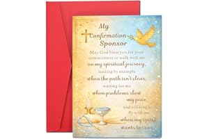 Confirmation Sponsor Cards-Confirmation Sponsor Gifts for Women Men Godmother Godfather Sponsors Appreciation Gifts-Easter Ba