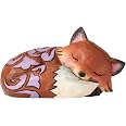 Aquarelle Renard Endormi Et Feuillage