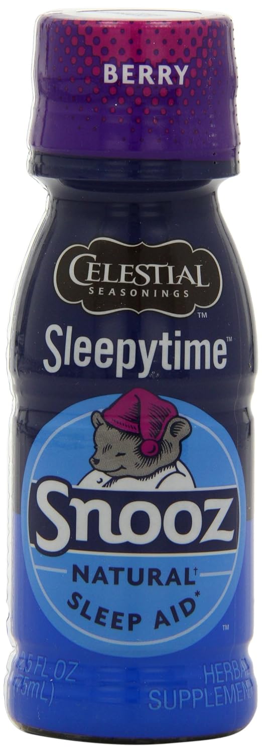 Amazon Com Celestial Seasonings Snooze Sleep Shot Sleepytime Tea Berry 2 5 Ounce Pack Of 12 Herbal Teas Grocery Gourmet Food