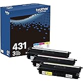 Brother TN-431 3PK, Cyan, Magenta, Yellow, Standard Yield, Model: TN4313PK