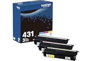 Brother TN-431 3PK, Cyan, Magenta, Yellow, Standard Yield, Model: TN4313PK