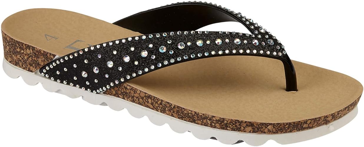 womens toe post wedge sandals