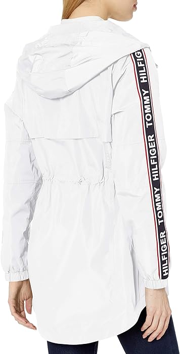 tommy hilfiger white anorak