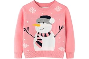 Knemksplanet Ugly Christmas Sweater for Toddler Baby Boys Girls Knit Sweater Kids Pullover Sweater Shirt Winter Warm Coat