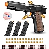 Toy Gun, Shell Ejecting Toy Gun with Soft Bullets, Educational Model Toy Pistol Shooting Game, Gifts for Kids Boys Girls