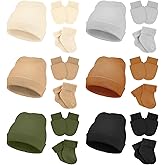 Toulite 6 Pack Preemie Hats Mittens and Socks Set Cotton Preemie Beanie Hat Socks and No Scratch Mittens