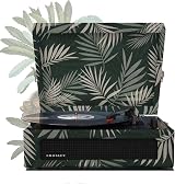 Crosley Voyager Designer Portable Turntable Botanial Green Bluetooth 3 Speeds