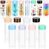 FARQAN 16 Pcs Sensory Bottles with Lids, 13.5 oz Leakproof Clear Plastic Water Bottles Reusable Empty for Sensory Crafts Classroom Handmade Party Supply (Multi Colors)
