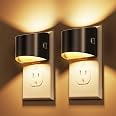 L LOHAS LED Night Lights Plug into Wall 2 Pack, Dusk to Dawn Nightlight | Plug in Night Light with Brightness Adjustable, 300