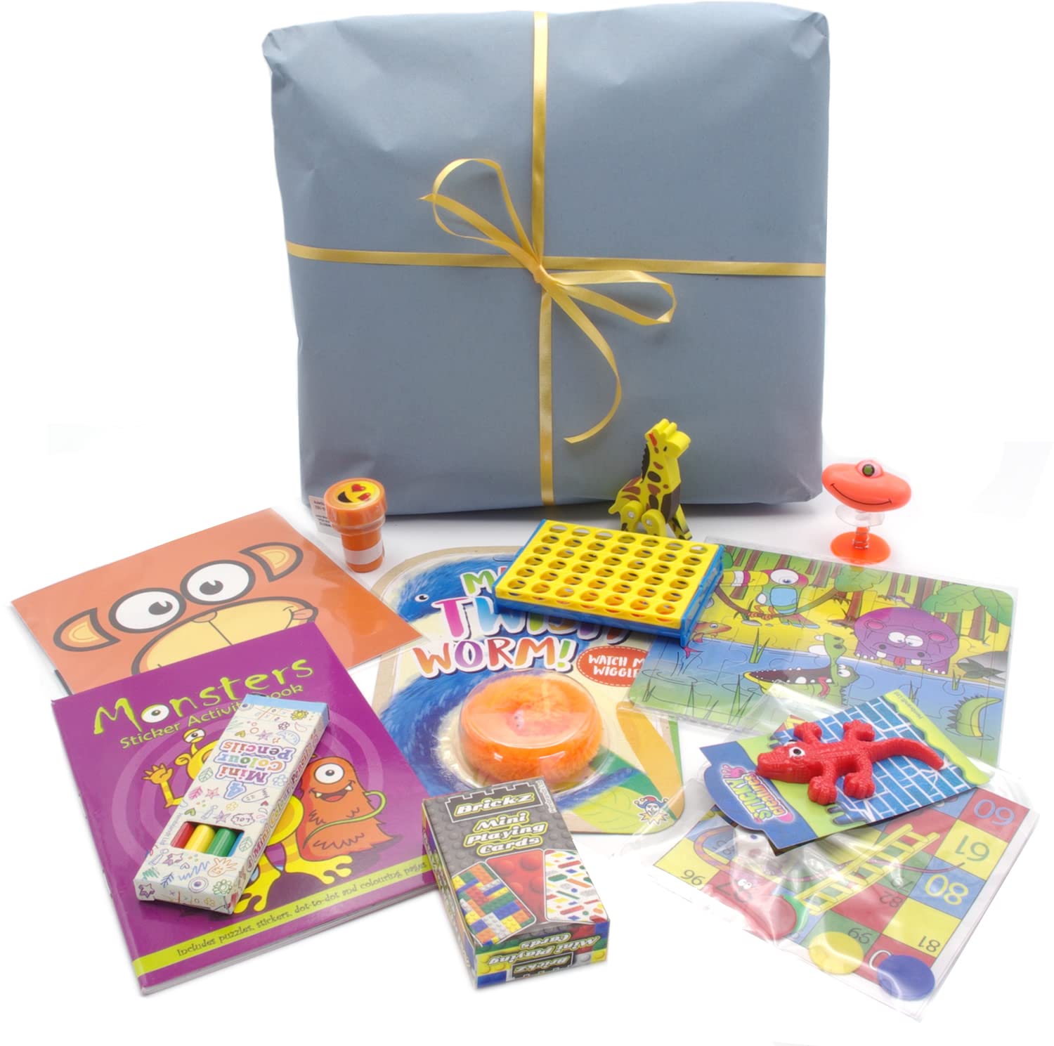 Brimtoy Pre-wrapped ready to play 12 Layer Pass the Parcel game, unisex children's birthday game, 3yrs upwards, gift in each layer with main prize in last layer, party favours for kids to enjoy