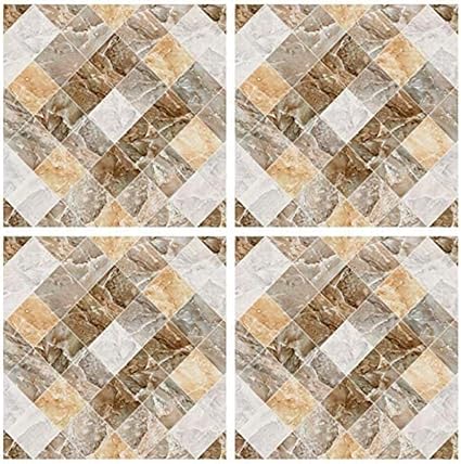 TUA 12 Pegatinas de Azulejos Color Crema 6 x 6 Pulgadas Beige