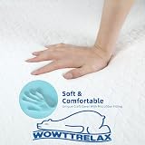 Dual-Layer Memory Foam Mattress Topper 120x190x5cm view 2