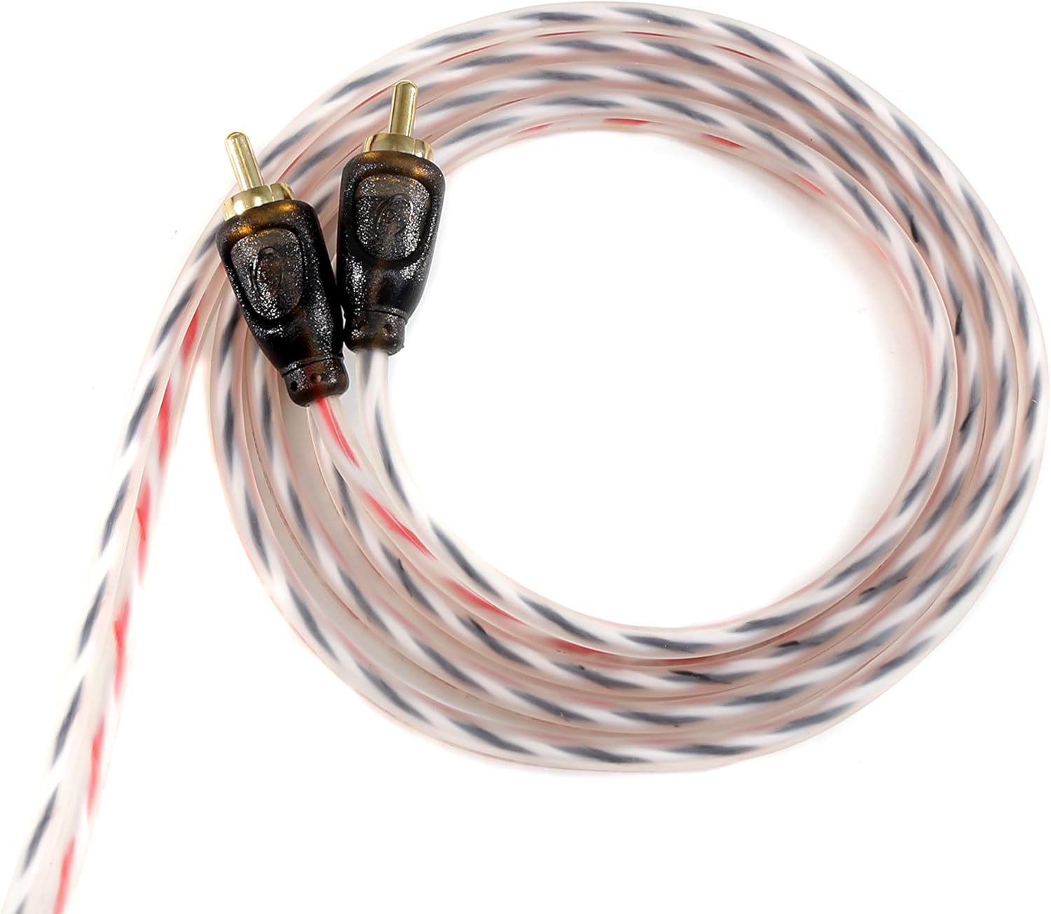 KnuKonceptz Bassik Twisted Pair RCA Cable 2 Channel 2 Meter RCA Stereo