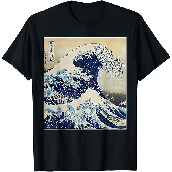 Amazon.com: The Great Wave off Kanagawa by Hokusai T Shirt T-Shirt