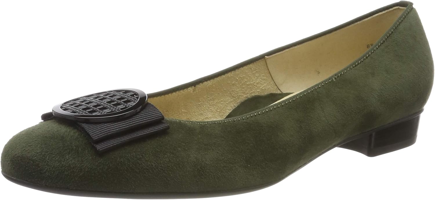 forest green ballet flats