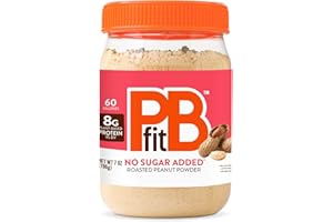 BETTERBODY FOODS PBfit 7 Ounce No Sugar Added Peanut Butter Powder, Powdered Peanut Butter Spread from Real Roasted Peanuts, 8g Protein, Made with Erythritol and Monk Fruit (Pack of 1)
