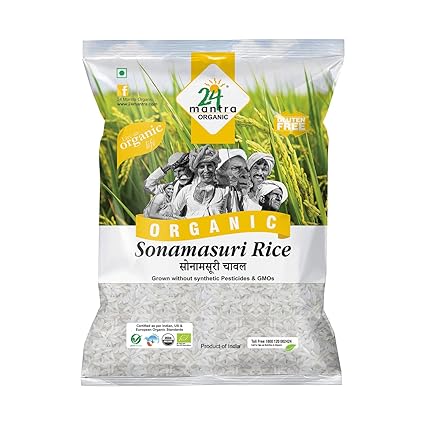 24 Mantra Organic Sonamasuri Raw Rice Polished 5kg