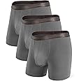 Separatec Mens Underwear with Pouch Moisture Wicking Rayon Made From Bamboo Underwear Men Breathable Boxer Briefs 3 or 6 Pack
