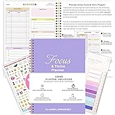 ADHD Daily Planner for Neurodivergent Adults - Focus & Thrive Planner, Undated Task Management Organizer, Productivity Planners for Women to Stay Organized - Larger Size 7 * 10in (Purple)