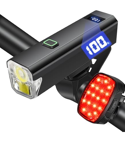 Kit éclairage Vélo LED Avant/arrière Rechargeable USB - Torch - Noir