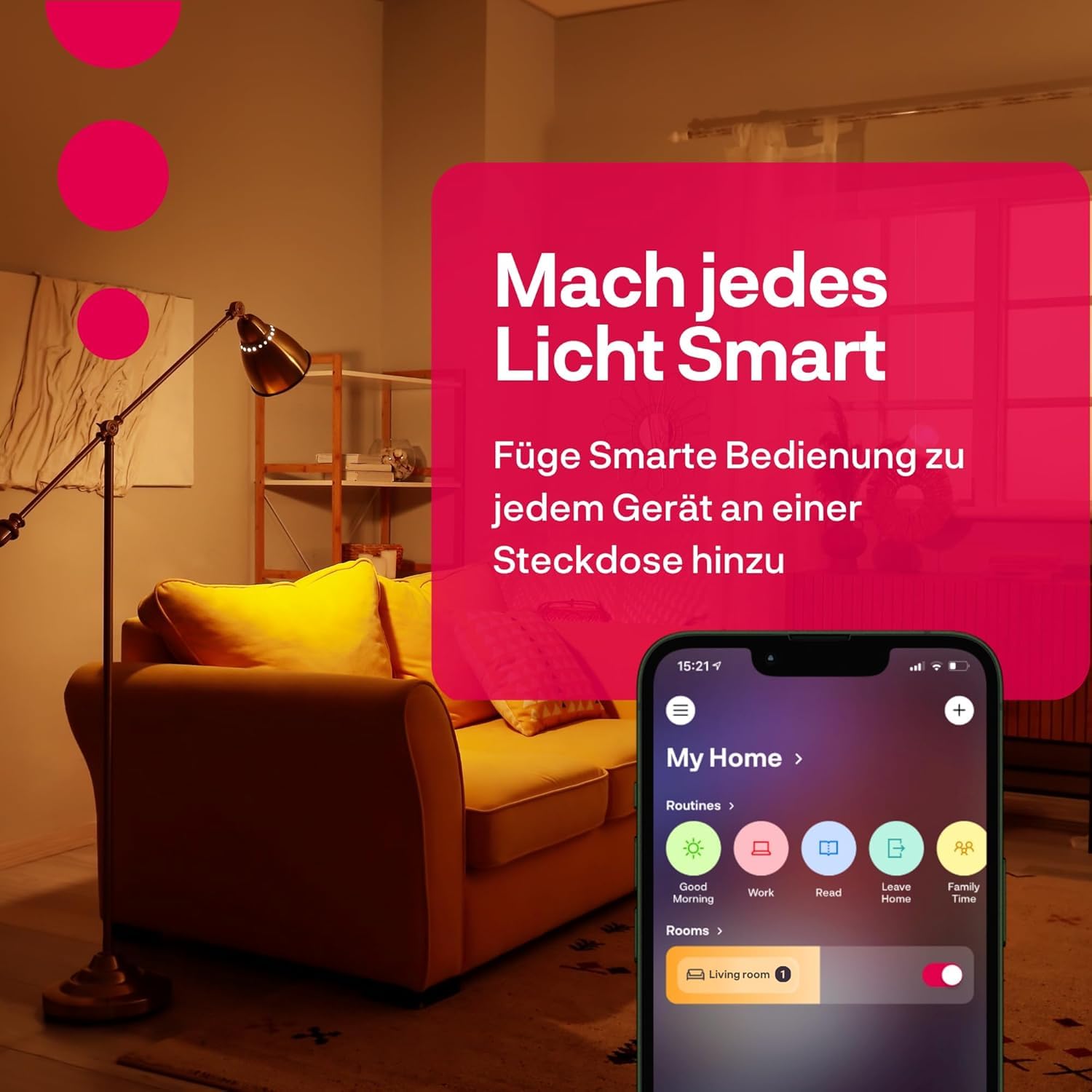 Innr Smart Plug, funktioniert mit Hue* und Alexa (Bridge erforderlich), Zigbee Repeater, 16A Steckdose mit Strommessung, 2 Stück 3