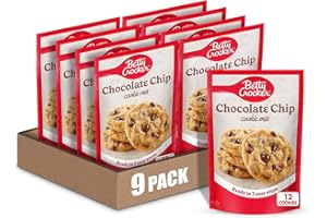 Betty Crocker Chocolate Chip Cookie Mix, Makes (12) 2-inch Cookies, 7.5 oz. (Pack of 9)