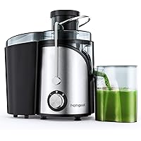 homgeek Juicer Easy Clean Juice Extractor Press Centrifugal Juicing Machine, Wide 3" Feed Chute for Whole Fruit…